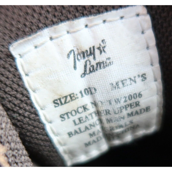 Tony Lama Shoes Mens 10 Boots Work Timber Lace Up Leather Waterproof Utility Mid - Picture 15 of 16